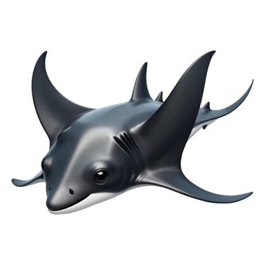 manta ray sticker