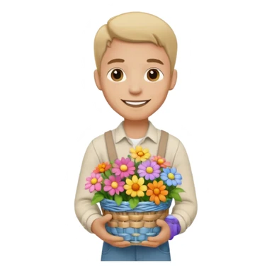 Cottagecore style man sticker