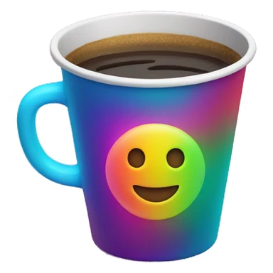 Multi neon color cup sticker