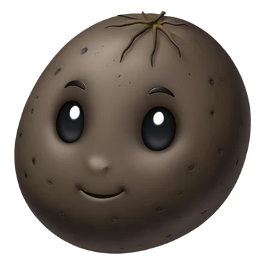 black potato sticker