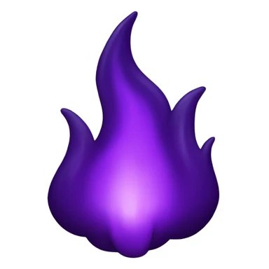 Dark purple fire  sticker