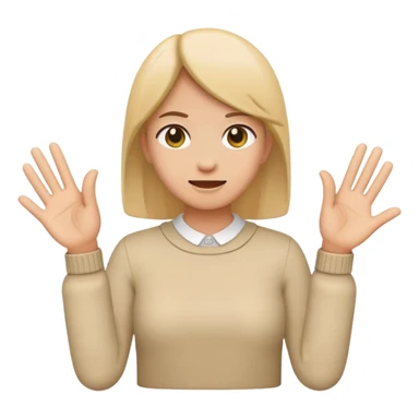 normal emoji with both hands flat facing up saying back back motherfuka  sticker