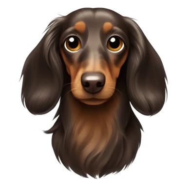 Mini Longhair Dachshund  sticker