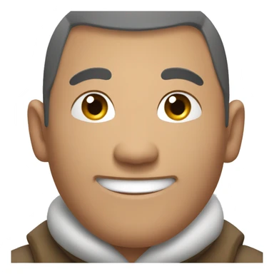 Smiling Mongolian man sticker