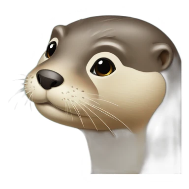 Loutre qui fait des bisous sticker