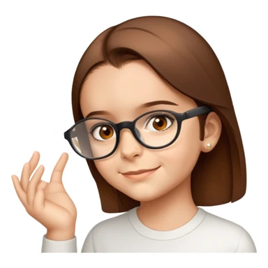 Usando óculos  sticker