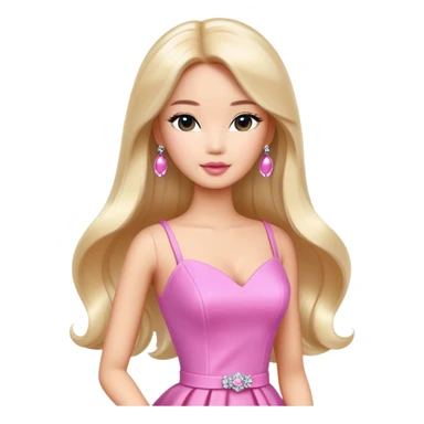 glamorous asian barbie  sticker