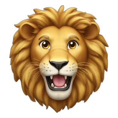 Fool lion sticker