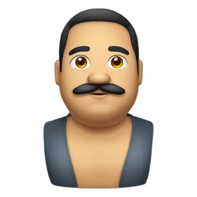 Colombian guy fat with mustache sticker
