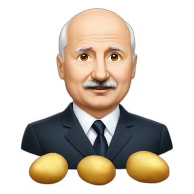 Lukashenko and potatoes  sticker