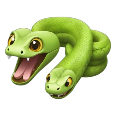 3 snake gossiping sticker