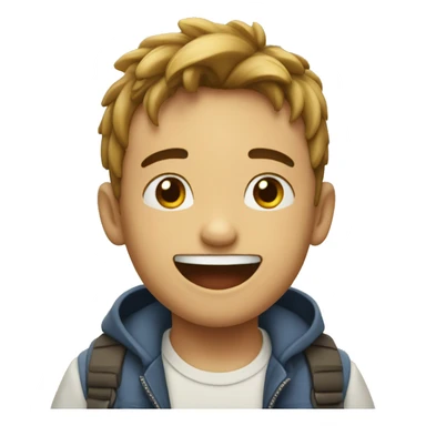 Niño riendo sticker