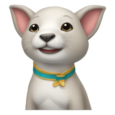 Delfín animal con toalla en la cintura  sticker