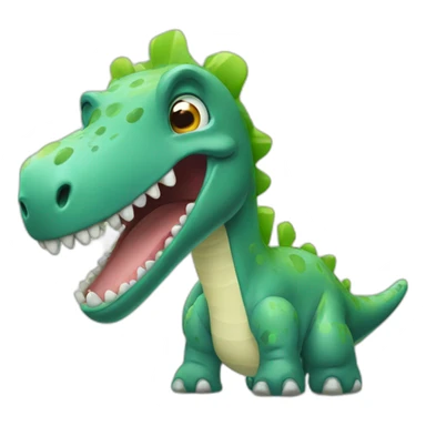 fever sick dinosaur sticker