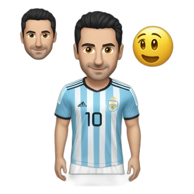 Lionel Scaloni with Argentina t-SHIRT sticker
