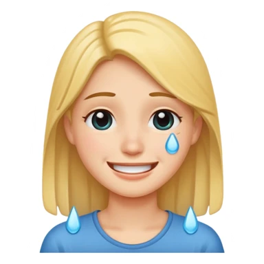 웃으면서 우는 얼굴 sticker