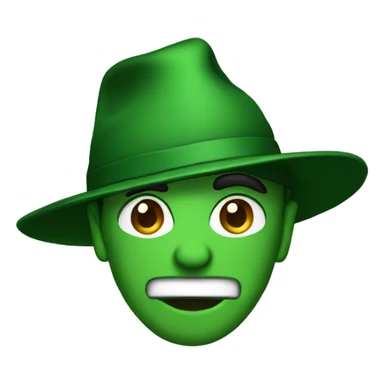 lepechan green hat sticker