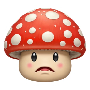 angry mushroom sticker