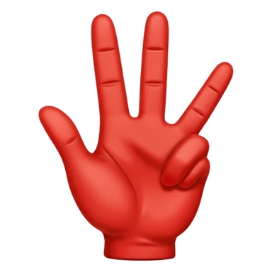 red rock n roll hand gesture emoji sticker