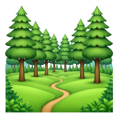 clearing" an open space in a forest, light, spacious, minimal. sticker