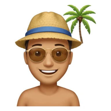 beach man sticker