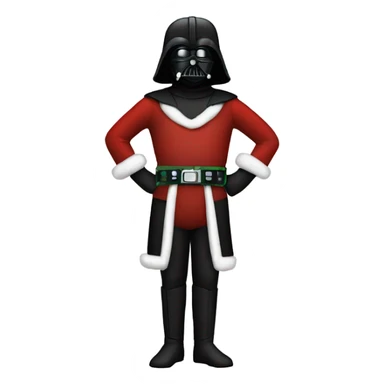Darth vader in Christmas attire sticker