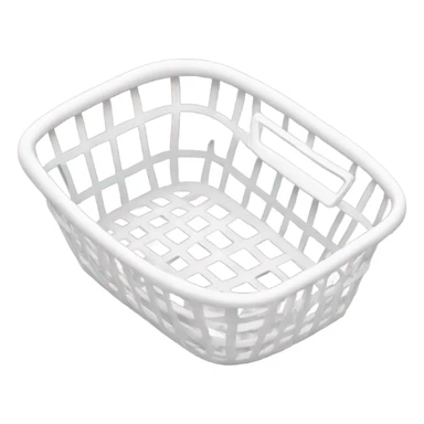 white grocery basket (top view) sticker