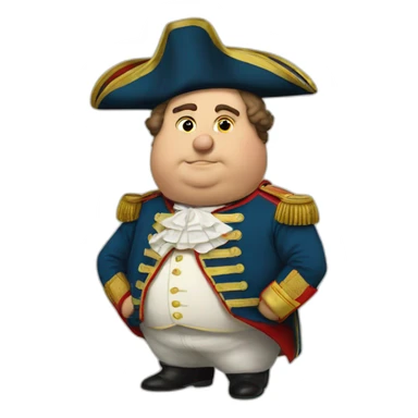 Fat napoleon sticker