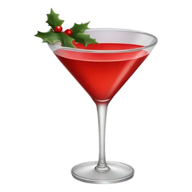 Christmas drink martini  sticker