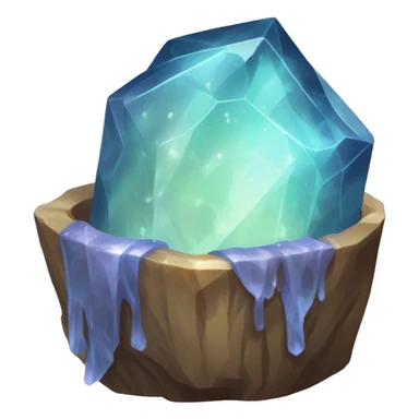 empty crystal geode magical robes sticker