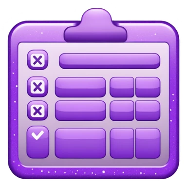 glitter purple and cian spreadsheet sticker