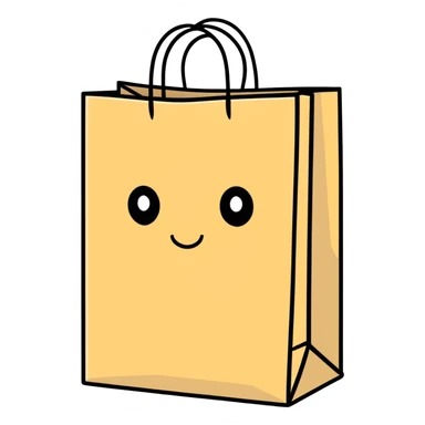 Paper bag over head sticker