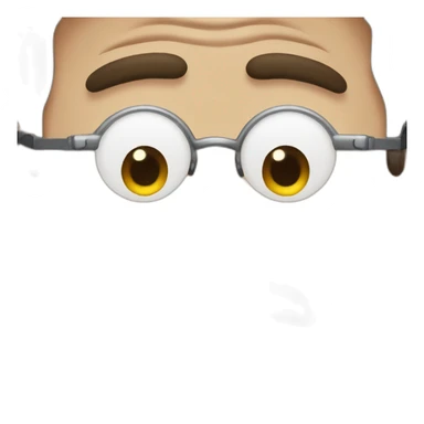 Michael Scott Face with Monocle sticker