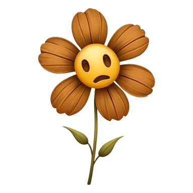 wilted flower sticker