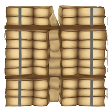 Neutral book stack sticker