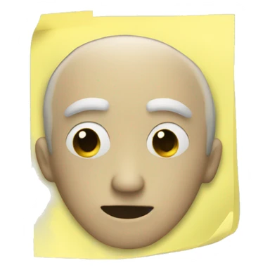 Sticky note without face sticker