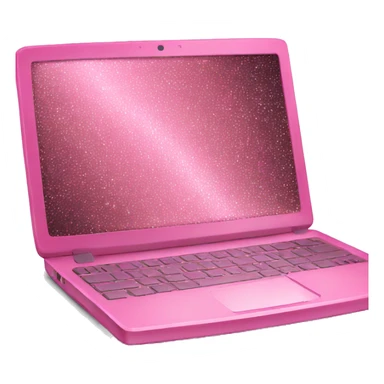 sparkling pink laptop sticker