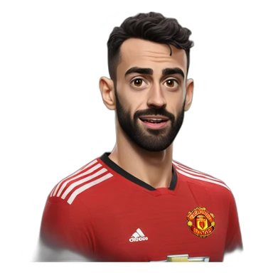 Hyper realistic Bruno fernandes man united sticker