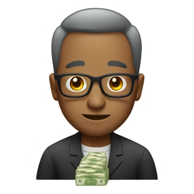 papa with money  sticker