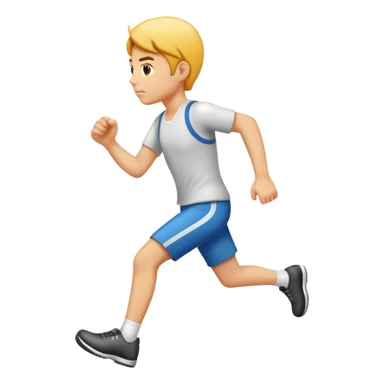 Person walking fast, speedwalking sticker
