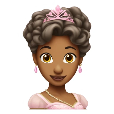 pink princess tiana sticker