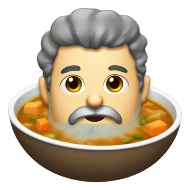 soup with beard sticker