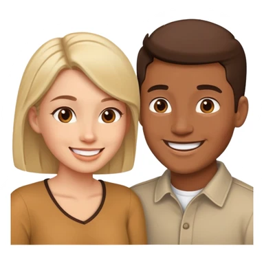 man and woman talking to each other sticker