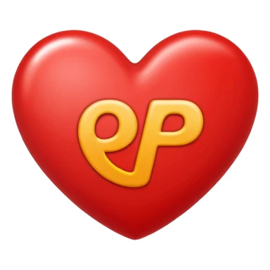 emoji herz mit buchstabe P drin sticker