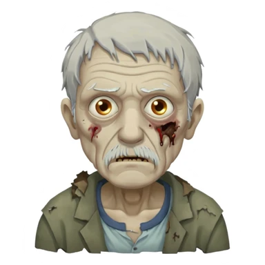 greek ancient zombie old man sticker