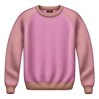 Pink and brown knit sweater  sticker