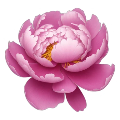 Peony sticker