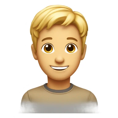 Smiling mischievously  sticker