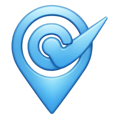 Blue cursor sticker