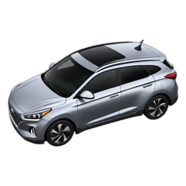 Silver Hyundai Ionic 5 sticker